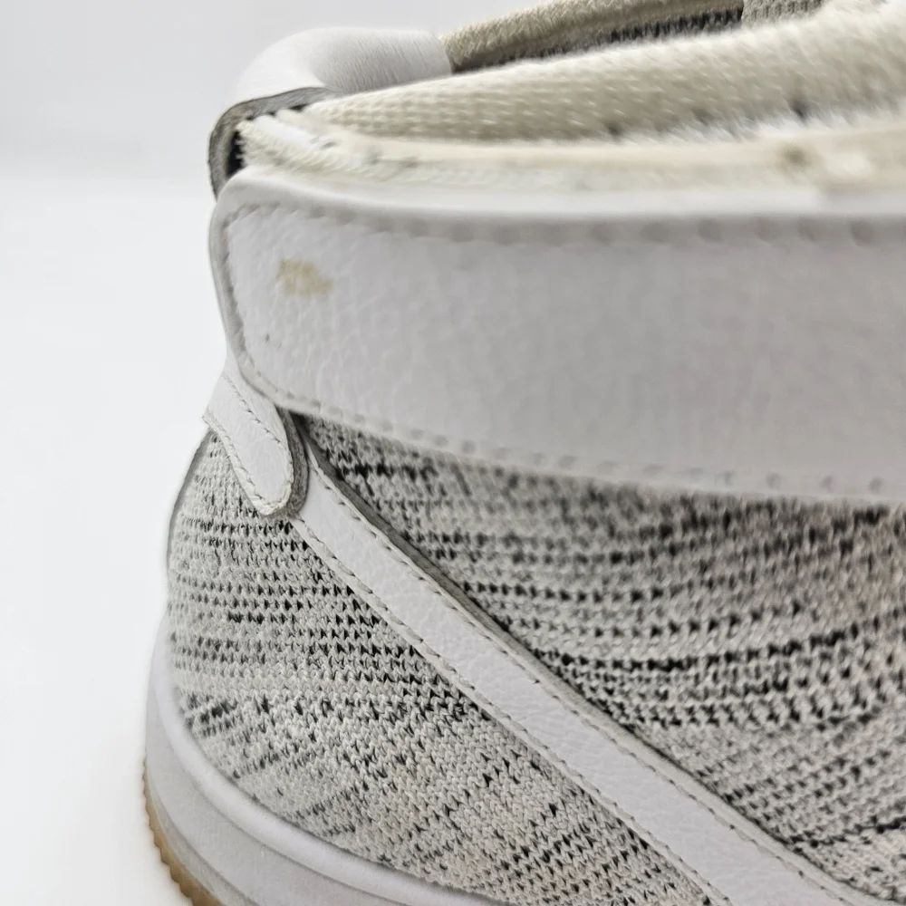 Nike Womens Air Force 1 AF1 Flyknit RARE MID White Ivory Grey Shoes Size 10